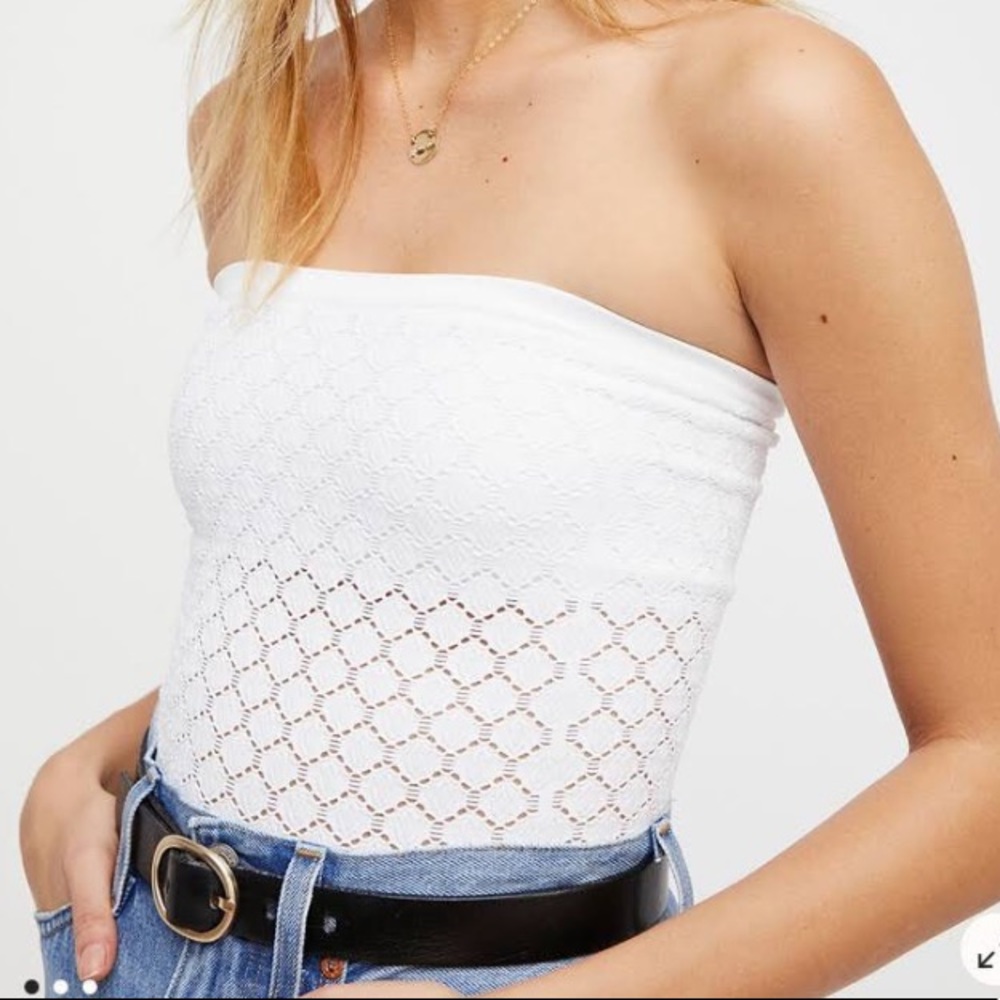 NWT Free People white tube top